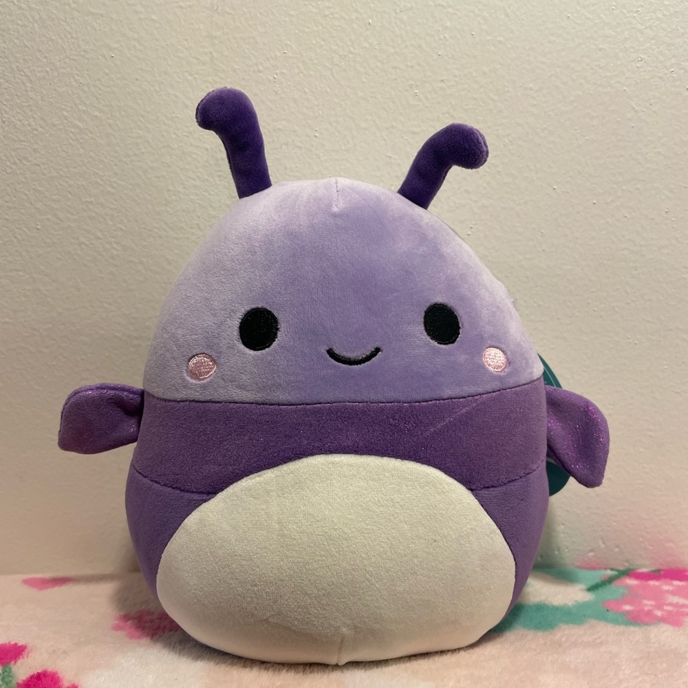 Squishmallows beetle axel purple 7.5” NWT